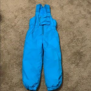 NWOT kids teal snow suit